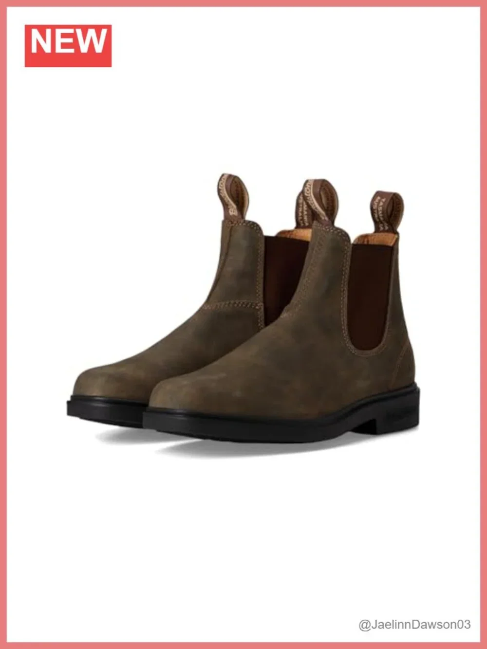 Leather Chelsea Boots Slip-On Ankle Dress Boots Pull-On Water Resistant
